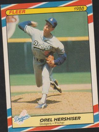 1988 Fleer SuperStars Orel Hershiser #15 Los Angeles Dodgers