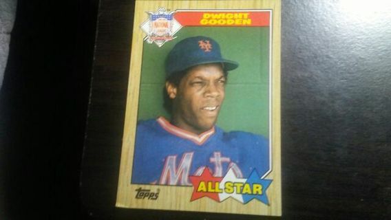 1987 N.L. ALL STAR DWIGHT GOODEN NEW YORK METS BASEBALL CARD# 603