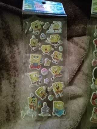 Sponge Bob puffy stickers