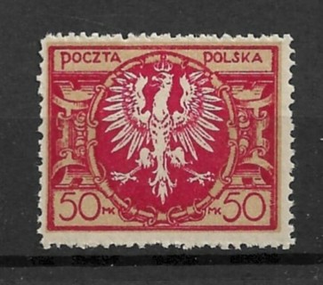 1921 Poland Sc164 50m Polish Eagle MH