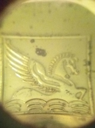 Round Vintage Pegasus Book Mark