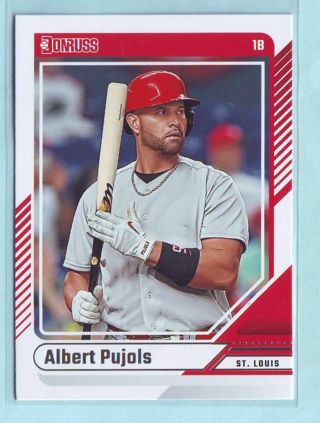 2024 Donruss Albert Pujols Baseball Card # 76 Cardinals