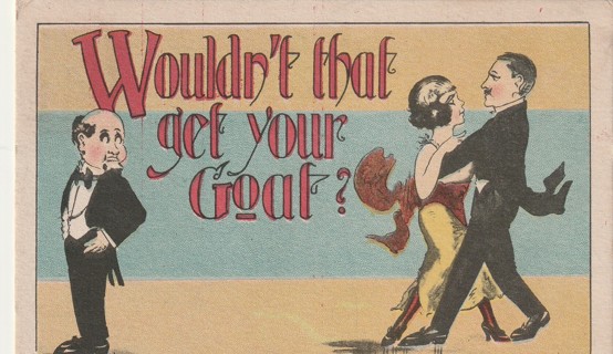 Vintage Used Postcard: (s): Linen: Wouldn't That Get Your Goat