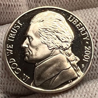 2001-S PROOF JEFFERSON NICKEL 