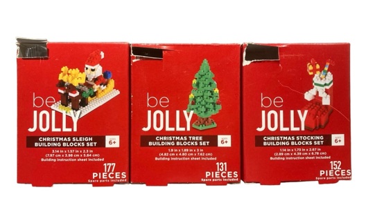 beJOLLY Christmas Building Blocks Sets - Similar to LEGOS - Brand New in Box