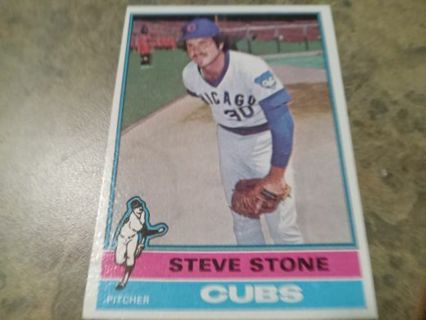 1976 TOPPS STEVE STONE CHICAGO CUBS BASEBALL CARD# 378