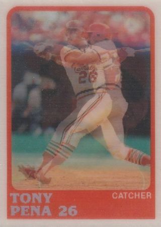 Tony Pena 1988 Sportflics St. Louis Cardinals