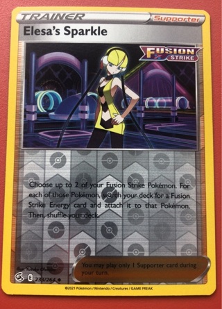 Pokemon Trading Card - Elesa Reverse holo Trainer 