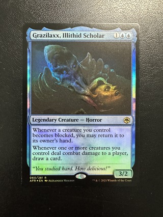 Grazilaxx, Illithid Scholar Foil MTG AFR Rare Card