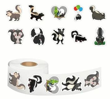 ➡️⭕(10) 1" CUTE SKUNK STICKERS!! ANIMAL