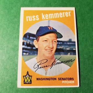 1959 - TOPPS BASEBALL CARD NO. 191 - RUSS KEMMERER - SENATORS