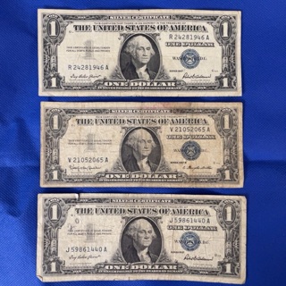 Three (3) Silver Certificates 