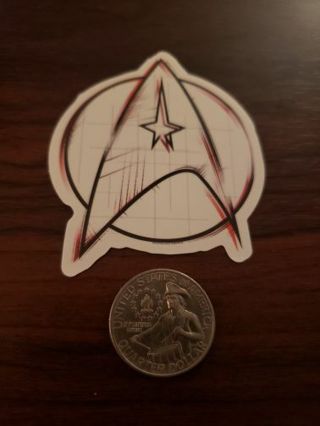 Star Trek Delta Vinyl Decal Laptop Phone Bike Sticker Enterprise Original Series SNW