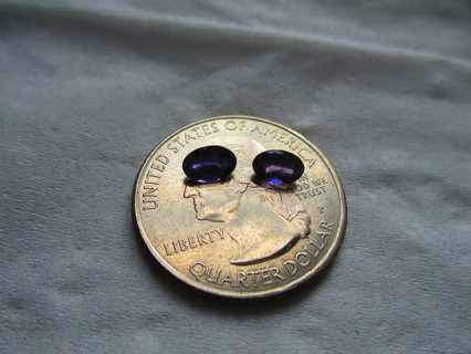 Pair of Oval Cut .40 ct each Iolite Gemstones