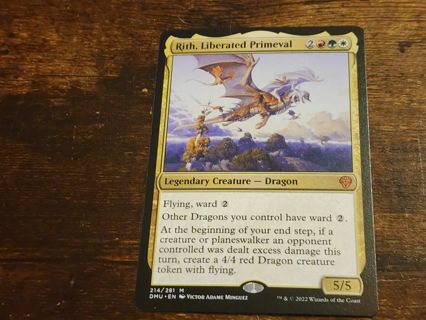 Magic the gathering mtg Rith Liberated Primeval Mythic Rare Dominaria United