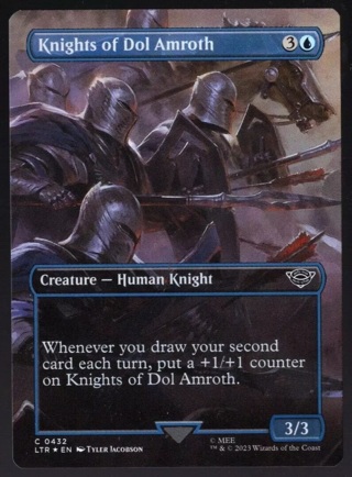 Knights of Dol Amroth 0432 Borderless Foil Common Lord of the Rings MTG