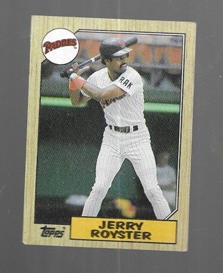 1987 TOPPS JERRY ROYSTER #403