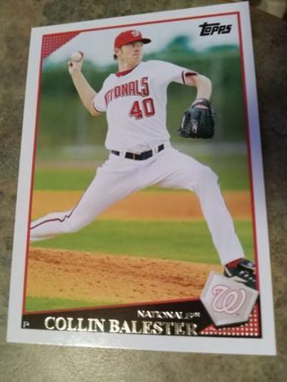 2009 TOPPS COLLIN BALESTER WASHINGTON NATIONALS BASEBALL CARD# 192