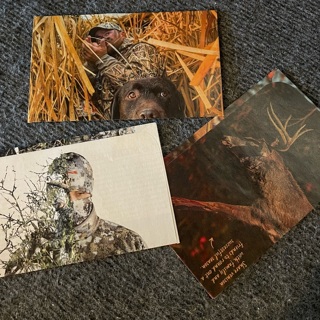 3 Hunting Themed Homemade Envelopes !! Free Shipping !! Look!!