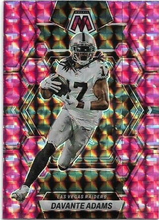 2023 MOSAIC DAVANTE ADAMS PINK PRIZM REFRACTOR CARD