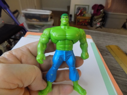 4 1/2 inch tall Incredible Hulk wearing blue pants