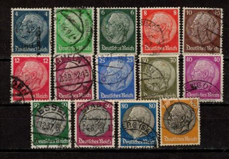 Germany Hindenberg Stamps 1933-36