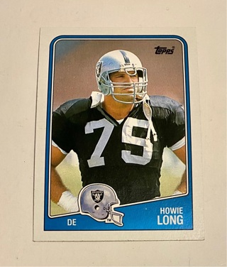  Howie Long 1988 Topps Football Card