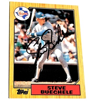 Steve Buechele #176 signed autograph auto 1987 Topps Baseball Trading Card