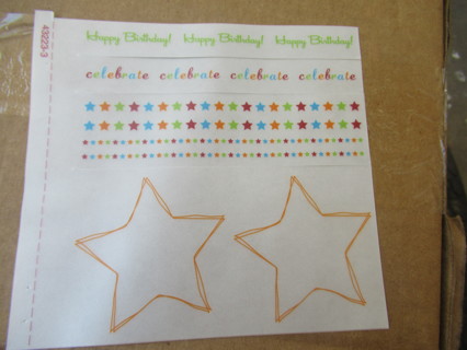 RUB-ON TRANSFERS!    NEW!  ** STARS **(Happy Birthday & SURPRISE)