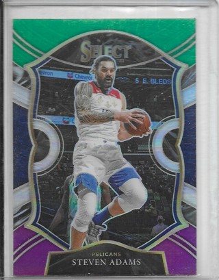 Steven Adams 2020-21 Select Prizms Green White Purple #19