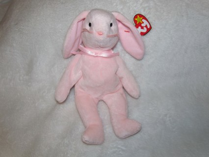 Ty Beanie Baby Hoppity the Pink Bunny Rabbit