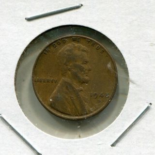 1948 S Lincoln Wheat cent