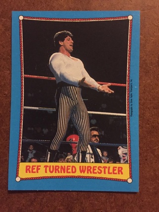 Ref Turned Wrestler 23 Danny Davis WWF 1987 Wrestlemania III Topps Card WWE