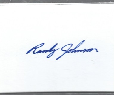 Randy Johnson (‘58) Chicago White Sox Minnesota Twins 1980-82 Signed Index Card
