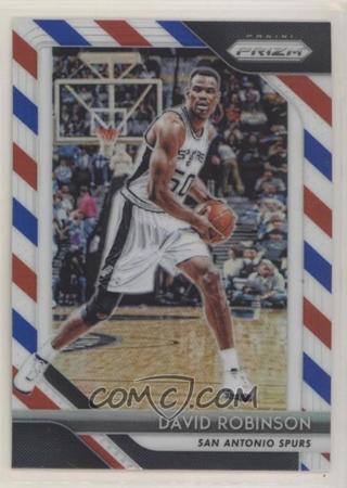 2018-19 Panini Prizm - Red White & Blue Prizm #195 - David Robinson