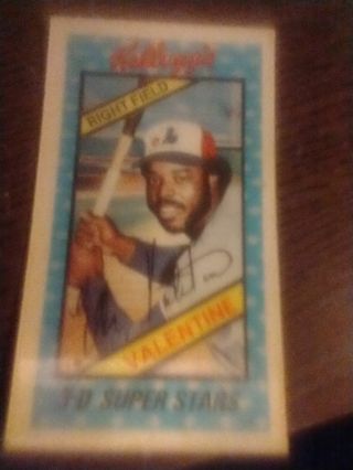 Kelloggs 3D Card Ellis Valentine 1980