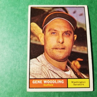 1961 - TOPPS BASEBALL CARD NO. 275 - GENE WOODLING - SENATORS