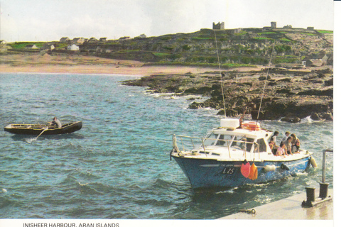 Vintage Postcard Inisheer Habor, Aran Islands