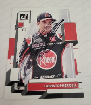 Nascar Christopher Bell autographed card