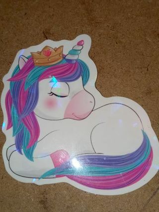 Unicorn beautiful new vinyl sticker no refunds regular mail only Very nice these are all nice
