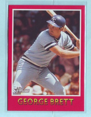 2024 Topps Heritage George Brett INSERT Baseball card # 75BS-6 Royals