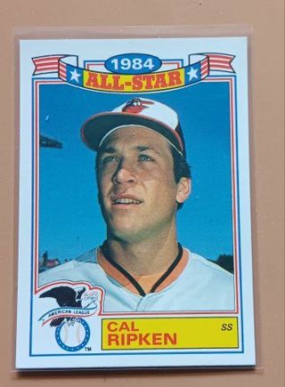 1985 Topps chewing gum 1984 All-star Cal Ripken