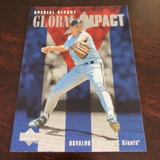 1997 Upper Deck - [Base] #186 Osvaldo Fernandez - Global Impact 