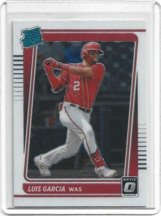 2021 DONRUSS OPTIC LUIS GARCIA ROOKIE CARD