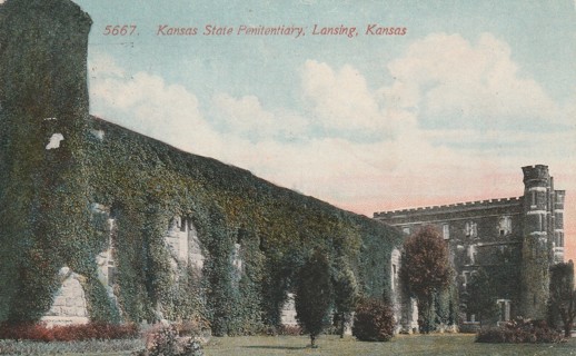 Vintage Used Postcard: 1915 Kansas State Penitentiary, Lansing, Kansas