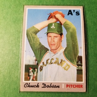 1970 - TOPPS BASEBALL CARD NO. 331 - CHUCK DOBSON - A'S