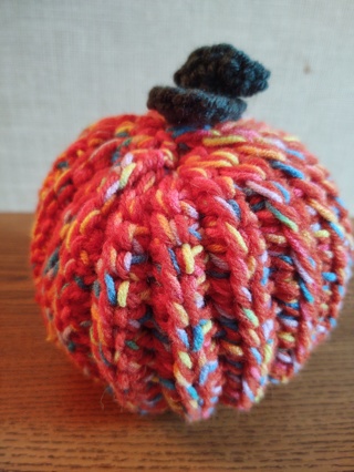 Large Hand Crocheted Pumpkin