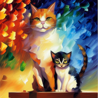 Listia Digital Collectible: Momma Cat & Kitten