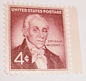 Scott #1138, Ephraim McDowell, Surgeon, One Useable 4¢ US Postage Stamp