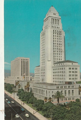Vintage Used Postcard: (n): Los Angeles City Hall, CA